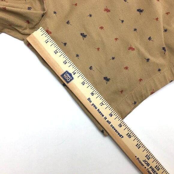 NEW Jachs New York Men's Bleecker Shorts Tan Palm Trees Print size 34 - Picture 5 of 8